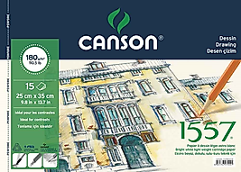 CANSON RESİM VE ÇİZİM BLOĞU 1557 25x35 180 GR 15 YP 180152535