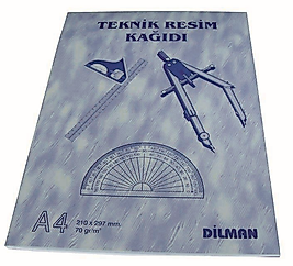 DİLMAN TEKNİK RESİM KAĞIDI A4 DİKEY 30 YP 2112