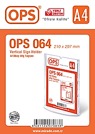OPS DP 064 A4 T TİPİ DİKEY AFİŞ TAŞIYICI
