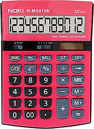 NOKİ HESAP MAKİNESİ 12 HANE H-MS010K KIRMIZI