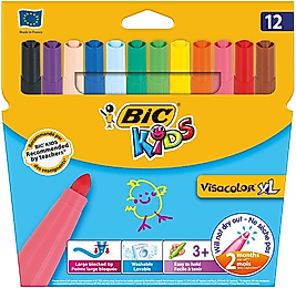 BIC KEÇELİ KALEM VISA JUMBO 12 RENK 829007-8922231