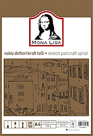 SÜDOR ESKİZ DEFTERİ KRAFT SPİRALLİ A4 120g 50YP MN01-4