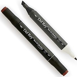 DEL REY GRAFİK MARKÖR TWIN MN-DR092 CHOCOLATE