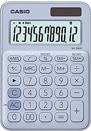 CASIO HESAP MAKİNESİ MASAÜSTÜ MS-20UC-LB 12 HANE