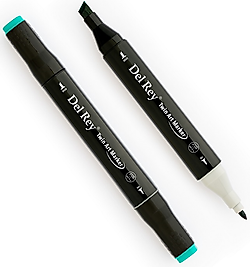 DEL REY GRAFİK MARKÖR TWIN MN-DR061 PEACOCK GREEN
