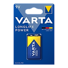VARTA ALKALİN LL POWER 9 VOLT TEKLİ 4922121411