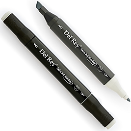DEL REY GRAFİK MARKÖR TWIN MN-DRCG1 COOL GREY