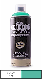 ARTDECO SPREY BOYA AKRİLİK 400 ML TURKUAZ Y-400-570