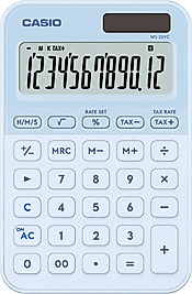 CASIO HESAP MAKİNESİ MASAÜSTÜ MS-20YC-LB-W-DP