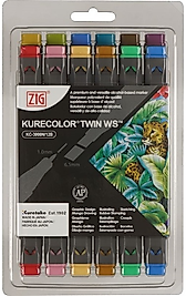 ZIG KURECOLOR TWIN S KC-3000/12B4 12 Lİ DULL COLORS