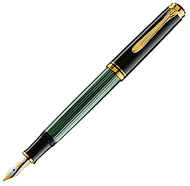 PELİKAN DOLMA KALEM YEŞİL-SİYAH SEDEFLİ M400Y
