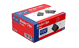 KRAF BINDER CLIPS 51 MM 451G 12 Lİ