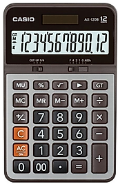 CASIO HESAP MAKİNESİ MASAÜSTÜ AX - 120B 12 Hane
