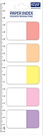 KRAF INDEX KAĞIT 25x42MM 5 RENK X 20YP FLAG 1555