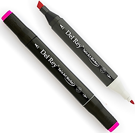 DEL REY GRAFİK MARKÖR TWIN MN-DR086 VIVID REDDISH PURPLE