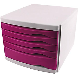 OPS CMC 105 5 ÇEKMECELİ EVRAK RAFI PEMBE