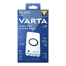 VARTA POWERBANK KABLOSUZ 20000'LİK