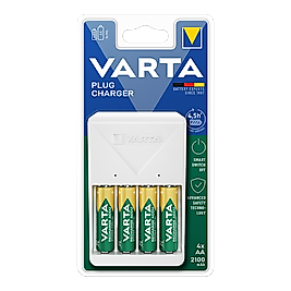 VARTA PLUG ŞARJ ALETİ (2100 MH 4 ADET PİL HEDİYELİ) 57657101451